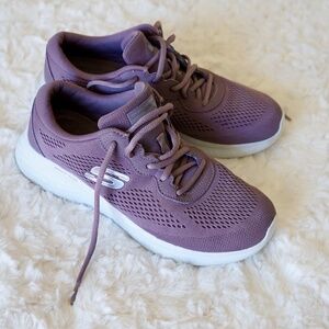 Skechers Vegan Washable Mesh Sneakers - Skech-Lite Pro-Mauve- Size 8